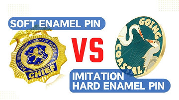 Imitation Hard vs Soft Enamel Pins - The Real Differences