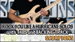 SCORPIONS ROCK YOU LIKE A HURRICANE SOLOS w/ GUITAR PRO 7 TABS and BACKING TRACKS ALVIN DE LEON 2019 screenshot 3