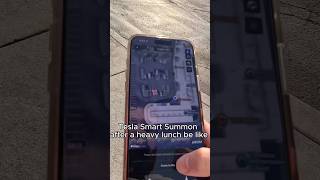 Using Tesla Smart Summon for No Reason #tesla #tech #cars