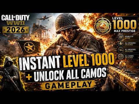 2026年のコール オブ デューティ WW2！レベル1000即アンロック＋全迷彩アンロックゲームプレイ