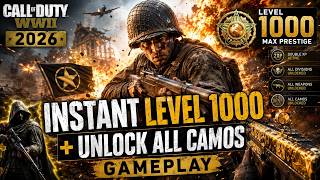 Call of duty WW2 in 2026! INSTANT LEVEL 1000 + UNLOCK ALL CAMOS GAMEPLAY
