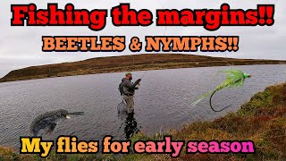 FLY FISHING UK. Early season TACTICS Fly Fishing for Brown trout.. (FLY FISHING Scotland)