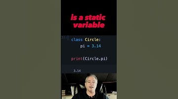 Add a STATIC variable to a Python class 🐍 #shorts
