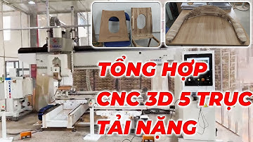 Tổng Hợp Máy CNC 3D 5 Trục Tải Nặng Thay Dao Tự Động MASTERT3CU SEMAC | Máy Phay CNC 3D 5 Trục