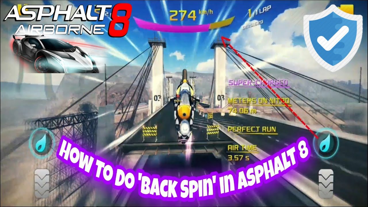 How To Do Back Spin in asphalt 8 - YouTube