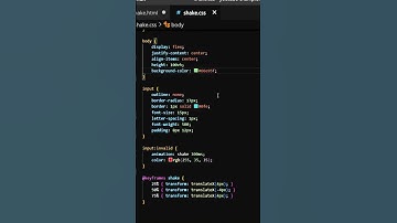 ERROR EFFECT AND SHAKE Animation on Invalid Inputs HTML & CSS | #shorts