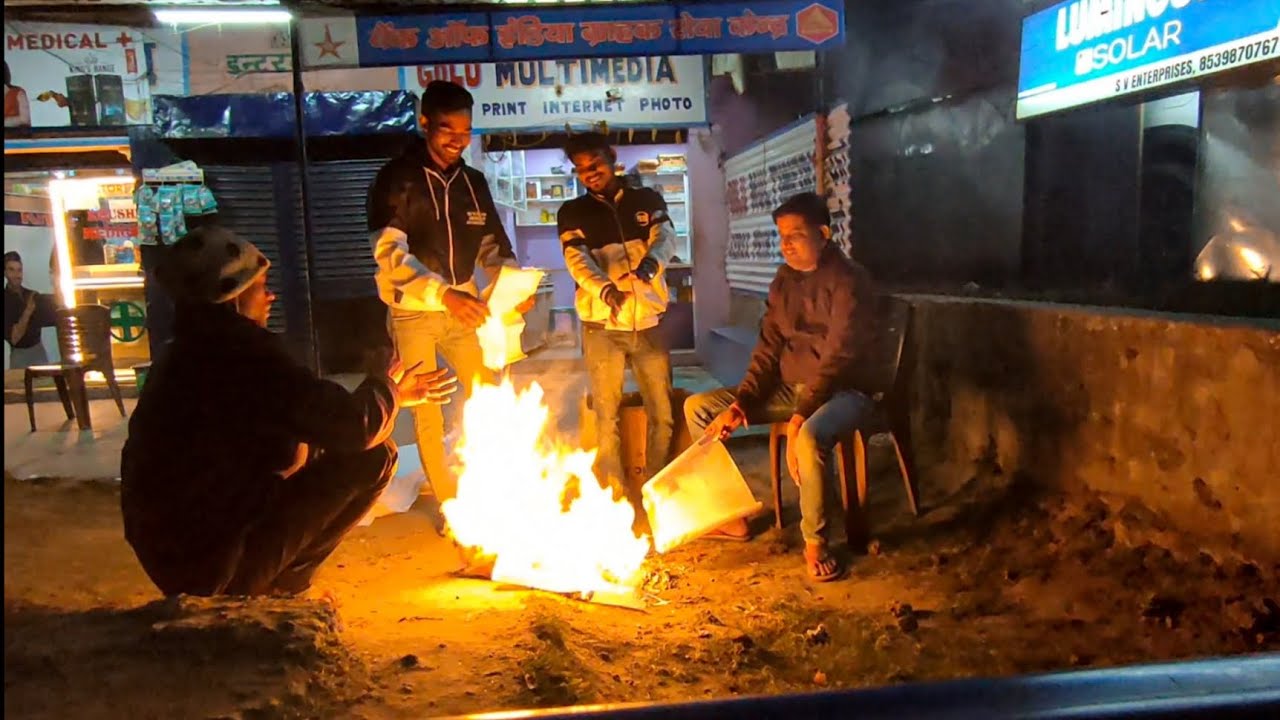 Thand 🥶ke vajah aag🔥 jlana pda