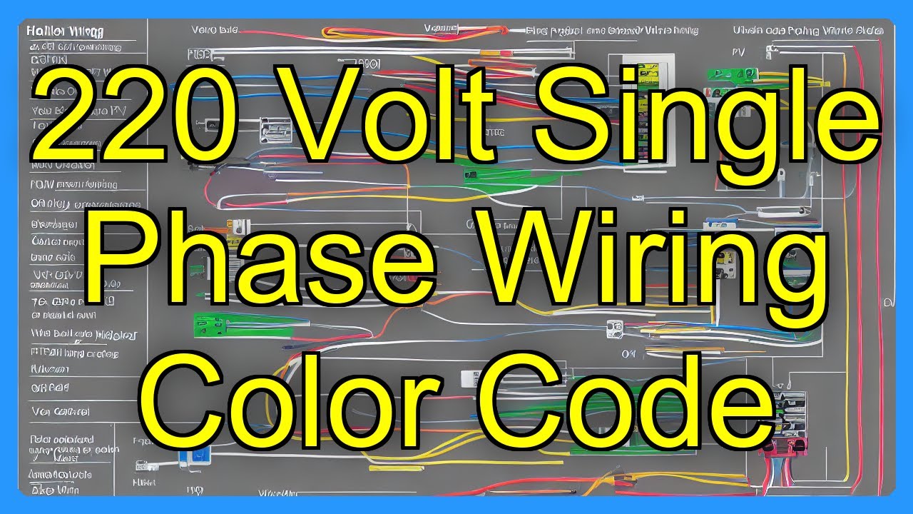 Цветовая кодировка однофазной проводки 220 В