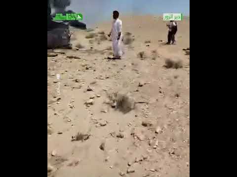مشاهد للحظات الأولى لوقع الحادث الأليم على طريق #دير_الزور - #دمشق