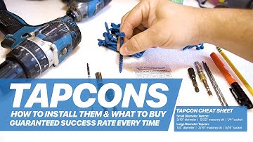 Everything You Need To Know About Tapcons | How To Install Tapcons & What To Buy