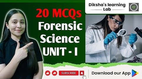 20 MCQs on General Forensic science | unit-I | UGC NET 2020 |
