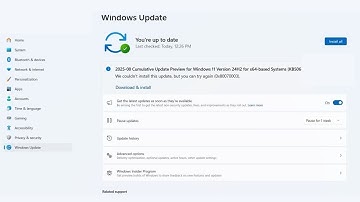 How to Fix Windows 11 Update KB5067036/KB5067931 Not Installing Error 0x80070003 Couldn