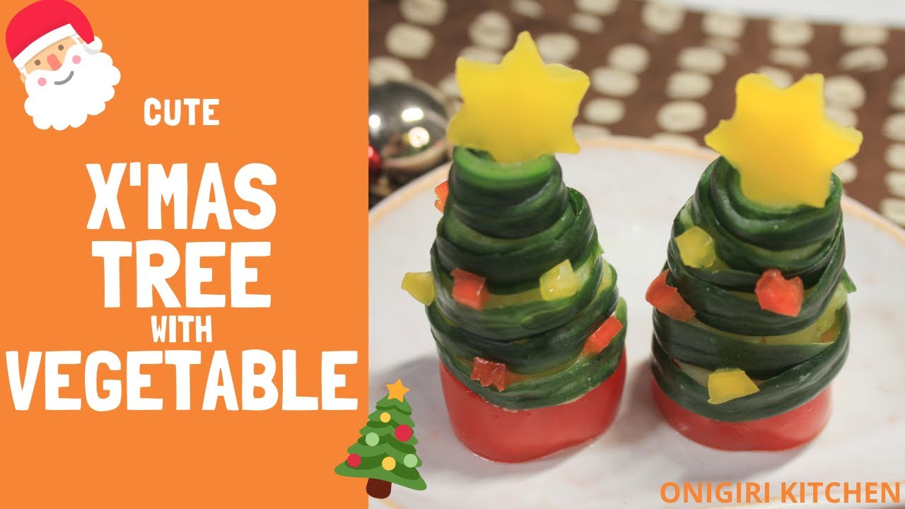 How To Make Christmas Tree With Cucumber Skin Japanese Homemade Food Recipes きゅうりの皮でツリー Youtube How To Make Christmas Tree With Cucumber Skin Japanese Homemade Food Recipes きゅうりの皮でツリー Youtube