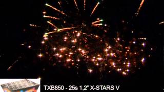Fajerwerki TXB850 V X-Stars 25s 1.2 Triplex