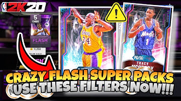NBA2k20 - CRAZY FLASH SUPER PACKS! SNIPE FILTERS TO MAKE MILLIONS OF MT!| AedanSplash