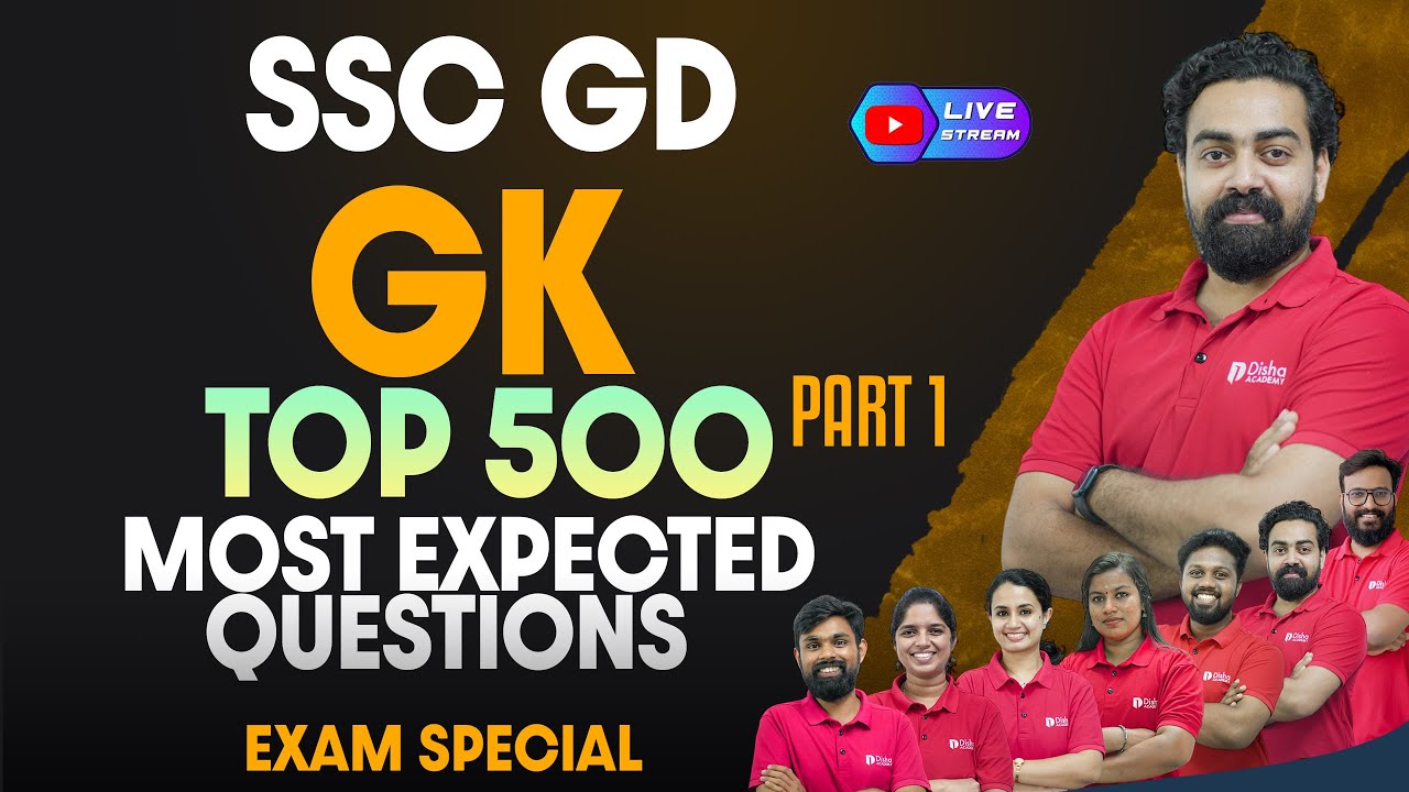 Yodha SSC GD 2024 - GK - TOP 500 -Part 1 -  Most Expected Question #ssc #ssclive #sscgd