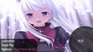 「Nightcore」→ I Don't Wanna Be Sad
