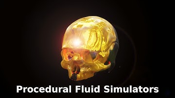 Procedural Fluid Simulators Showreel || Geometry Nodes ||