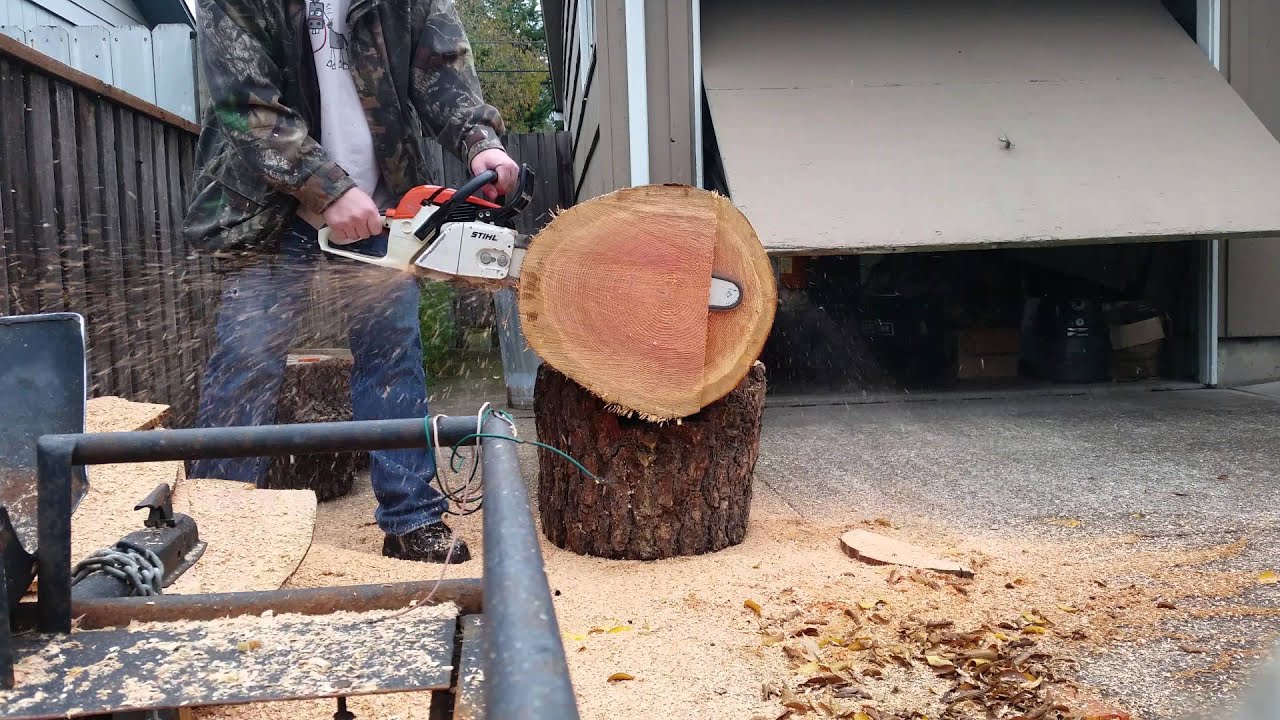 Stihl 028 super ported - YouTube