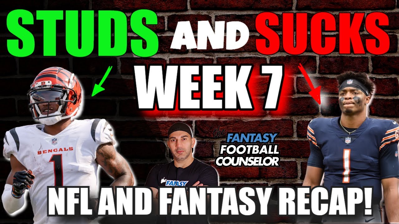 nfl-week-7-highlights-fantasy-football-studs-and-sucks-youtube