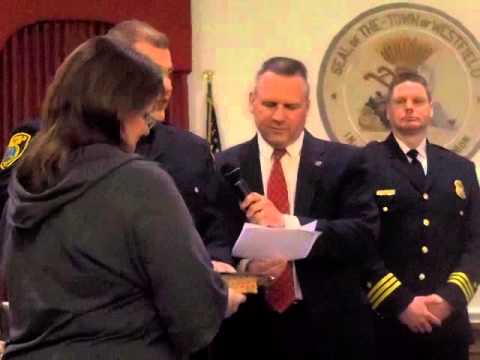 Officer Gregory Penn being sworn in hyperlocal app