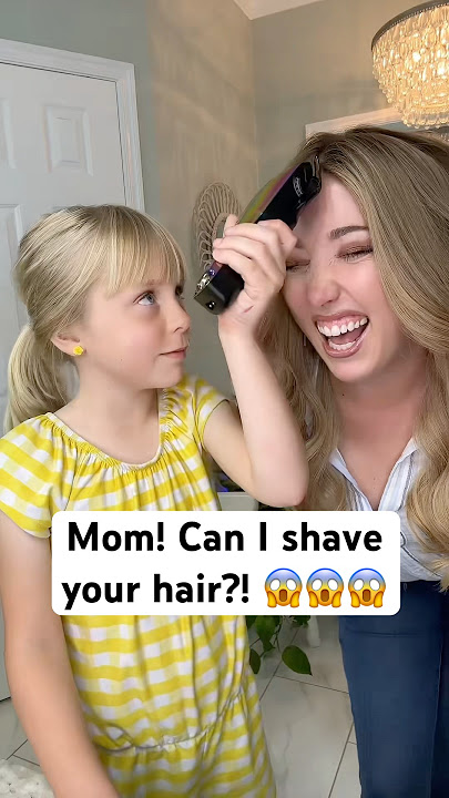 Mom! Can I shave your hair?! YES 😱 #buzzcut #hairloss #beauty #bald #lusta #alopecia #wig #hair