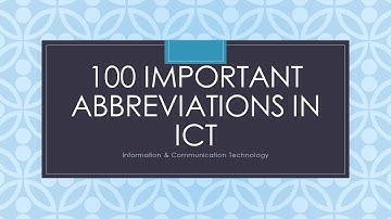 ICT Important Abbreviations For CBSE UGC NET Paper 1 | Information & Communication Technology