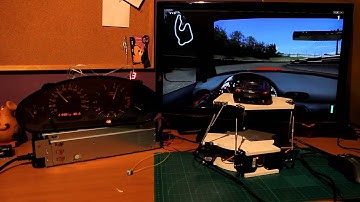 Live For Speed 6DoF stewart motion simulator plaftorm + Outgauge real dashboard