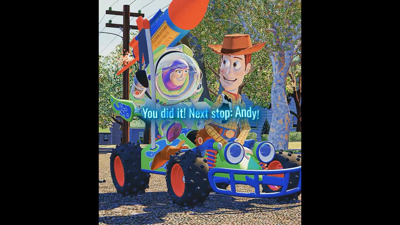 Buzz and Woody find their way "Toy Story"