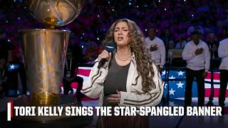 Tori Kelly Performs The Us National Anthem At 2026 Nba Finals Game 1 