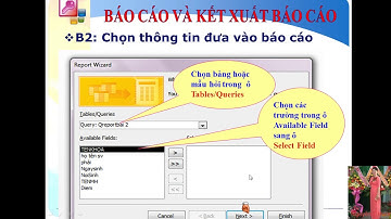 Bai9. Báo cáo và kết xuất báo cáo|Tin học 12