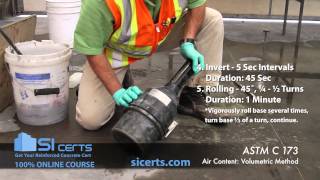 ACI Volumetric Test: ACI ASTM C173 (Newer Version Available, Click Top Right Corner)