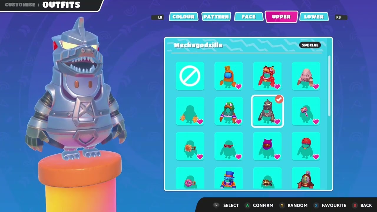 Fall Guys Mechagodzilla combo 