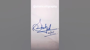 Shahid signature style || stylish Signature design #signature #shorts #viral #love