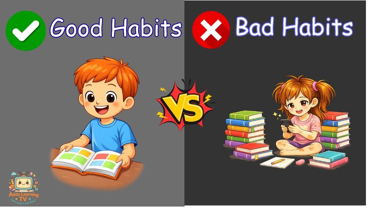 Good vs Bad Habits | Good Manners for Kids | Fun Learning #kidslearning ...