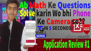 Using Android Phone camera and solve maths Questions in seconds | Hindi | Technical George