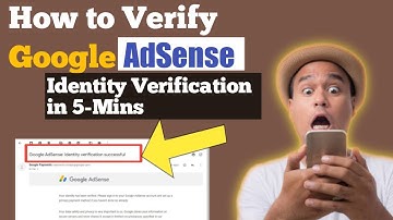 Google Adsense Identity Verification |How to Verify Google Adsense Account | identity verification