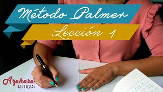 Método Palmer de Caligrafía en Español Lección 1