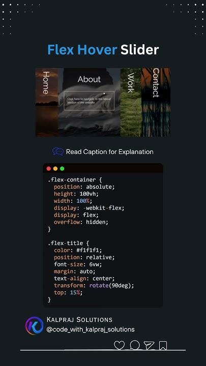 🌟 Stunning Flex Hover Slider with CSS & JavaScript! | Interactive Web ...