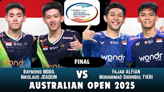 Raymond Indra/Nikolaus Joaquin vs Fajar Alfian/Fikri - Badminton Australian Open 2025 {FINAL-MD}