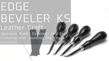 JAPANESE EDGE BEVELER KS【LEATHER CRAFT】Excellent tool for trimming and rounding the edges, precision