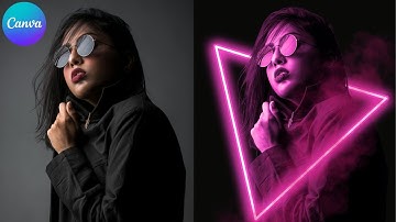 Neonlichtportreteffect in Canva-tutorial van DLC Ventures India