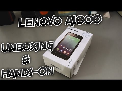 Lenovo A1000 Unboxing and Hands-On - First Boot