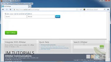 How To Organize Lists In Aweber