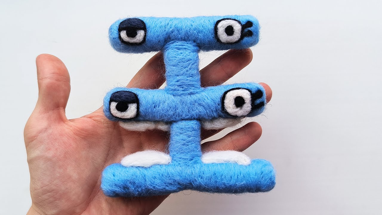 ASMR Unifon Alphabet Lore ƎE (Evan Arts version) Needlefelt Wool Art ...