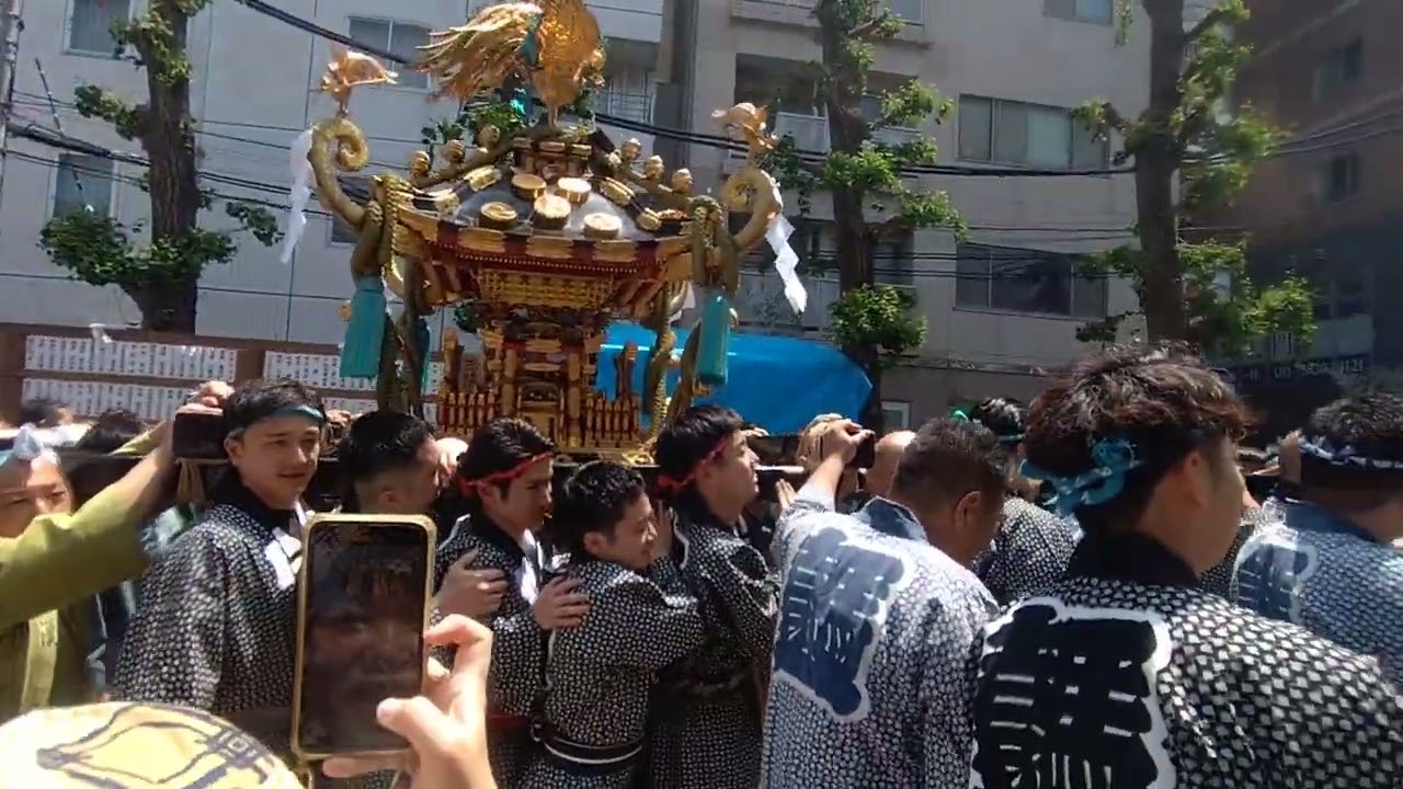 神輿　20号 20260516 浅草の三社祭りの神輿（馬一）1 - YouTube