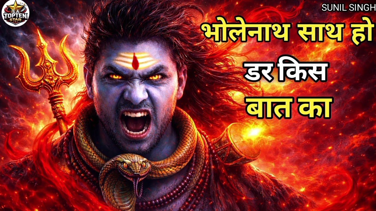 भोलेनाथ जब साथ हो, डर किस बात का | Mahakal Status | Shiv Bhajan Motivation