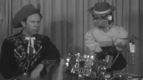 Curly Boyd, Hillbilly Harpist, with Ruth and Rober...
