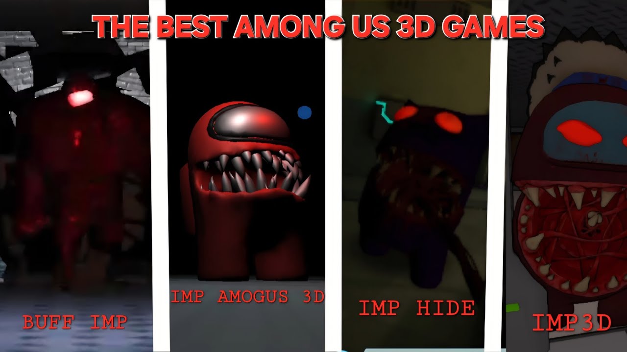 I played THE 4 BEST Imposter 3d Games! |Buff Imp/Imp Amogus/Imp Hide/IMP3D