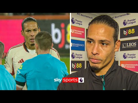 "It's tough to take" | Virgil van Dijk FULL reaction after Liverpool lose to Bournemouth
